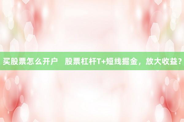 买股票怎么开户   股票杠杆T+短线掘金，放大收益？