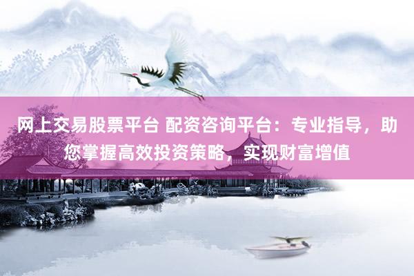 网上交易股票平台 配资咨询平台：专业指导，助您掌握高效投资策略，实现财富增值