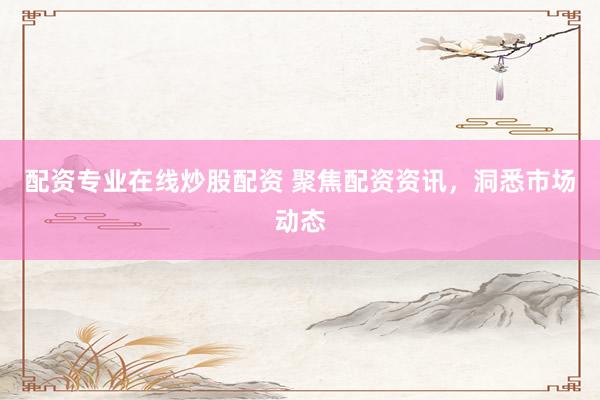 配资专业在线炒股配资 聚焦配资资讯，洞悉市场动态